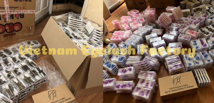 International parcels of Vietnam Eyelash Factory