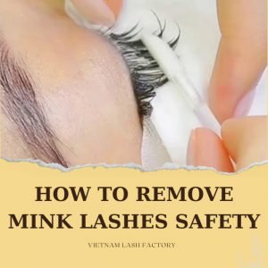 How to remove mink lashes safety