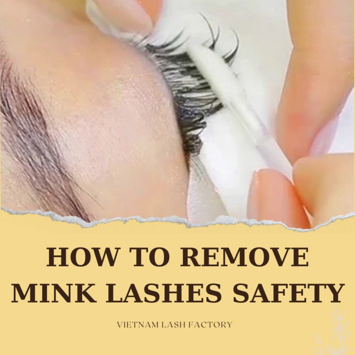 How to remove mink lashes safety