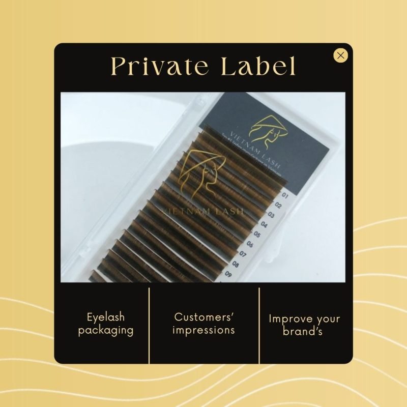 private label eyelash packaging