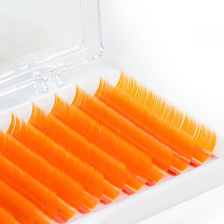 Orange Color lash tray