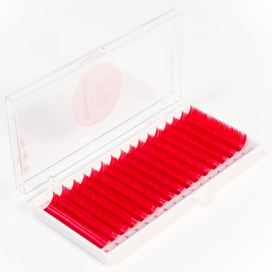 Red Color lash tray