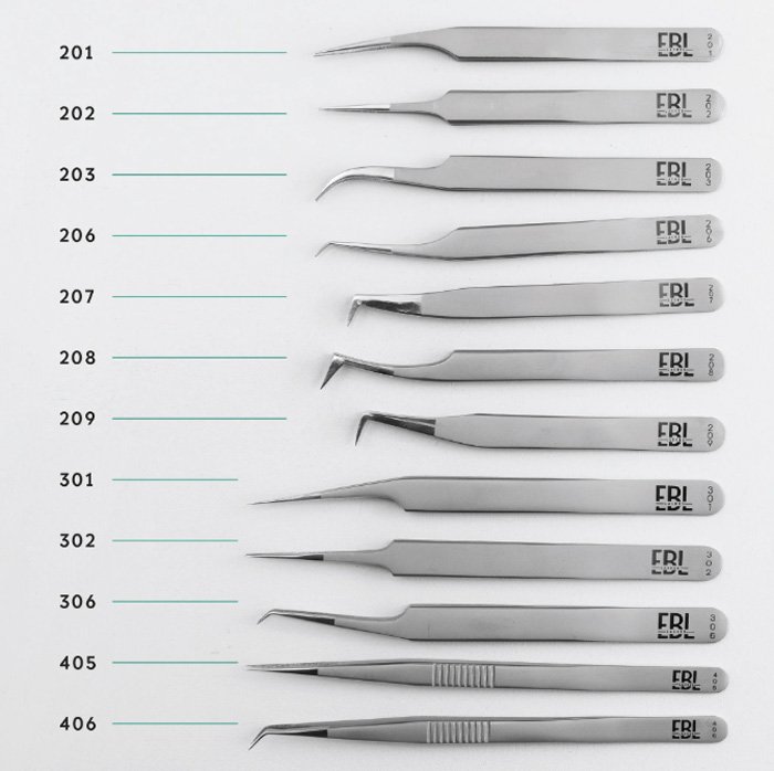 Choosing a correct tweezer will help you pick up fans easily