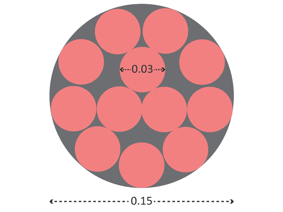 You just need to understand the primary principle of negative spaces and apply for other diameters