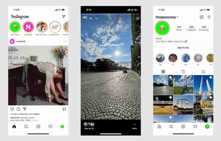 Don't forget to take advantage of Instagram features: stories, reels, and IGTV