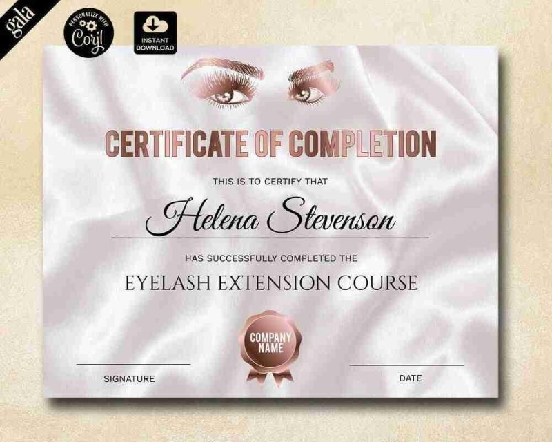 Eyelash certification store