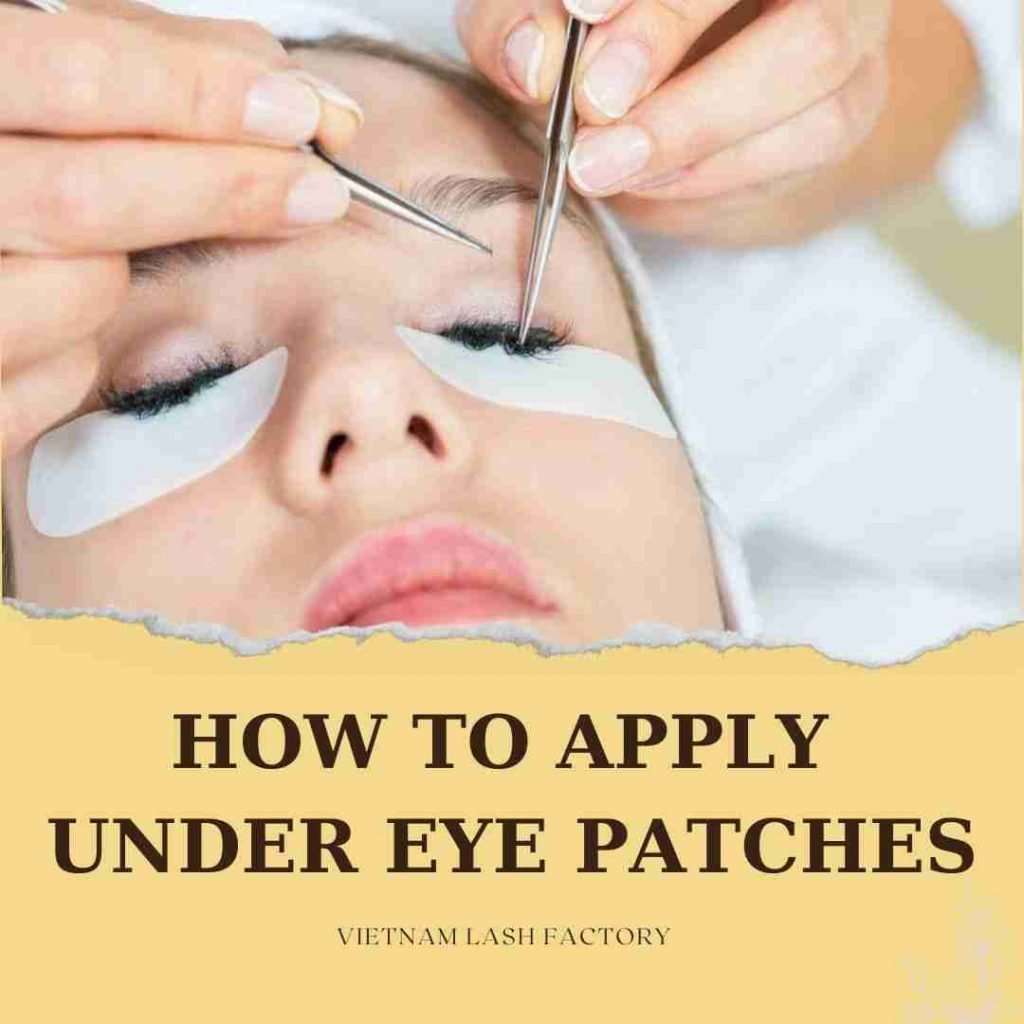 how to apply under eye patches