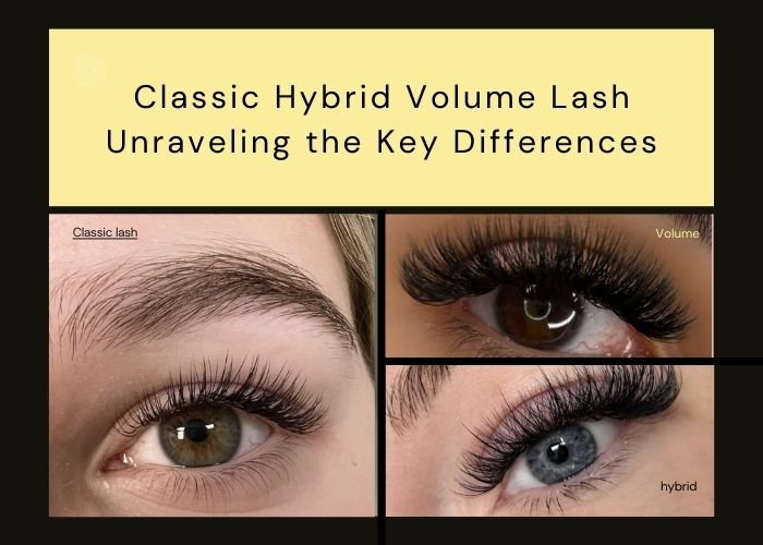 classic hybrid volume lashes