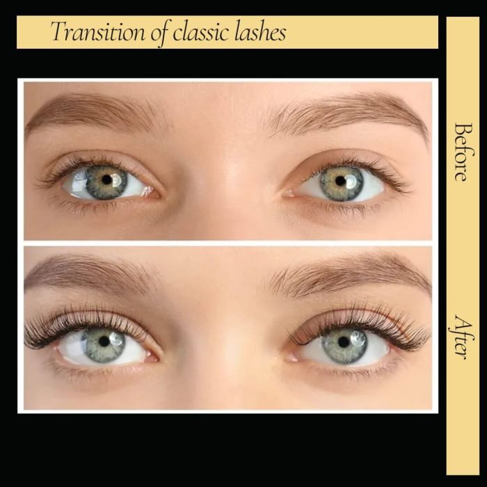 classic lashes before and after