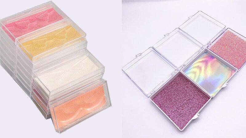 Premium plastic eyelash boxes