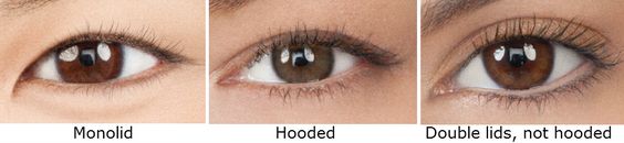 It is usual for monolid eyes to be in comparison to other eye shapes