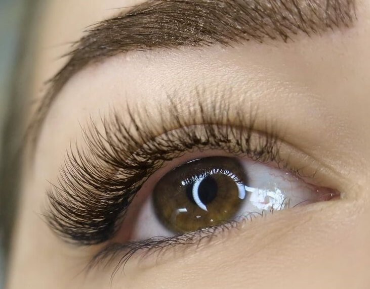 Light volume wispy lash extensions