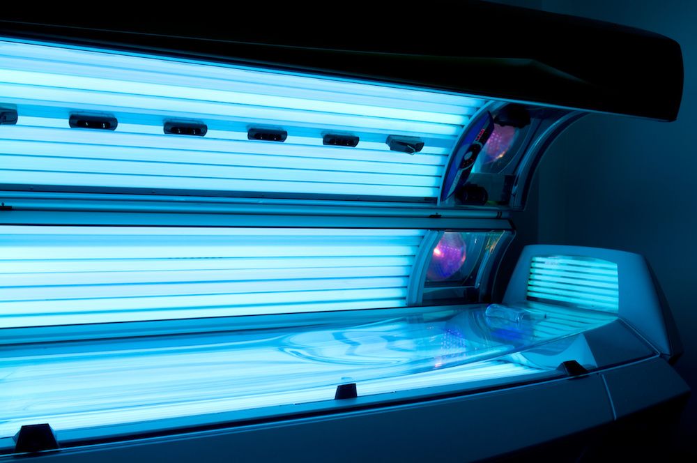 Sunbeds can potentially damage the adhesive bond of eyelash extensions