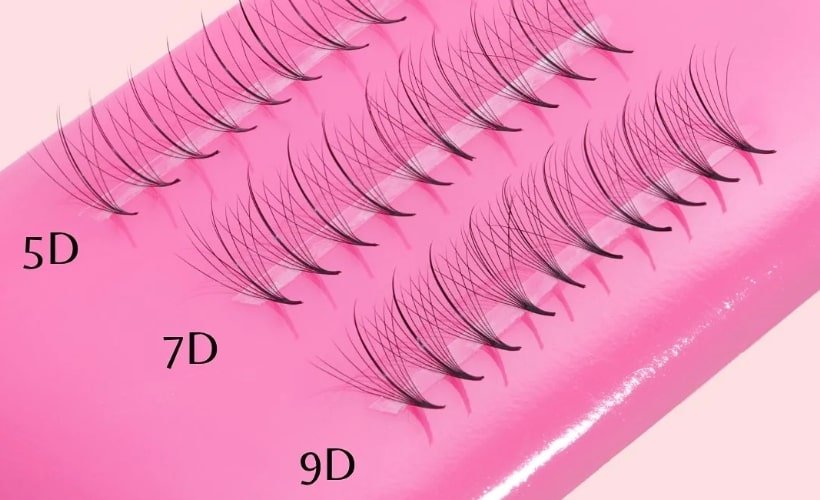 5D, 7D, 9D wispy promade fans