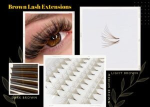 Brown Lash Extensions