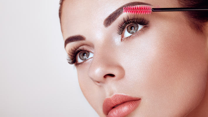 Brushing eyelash extensions is important in lash care routine