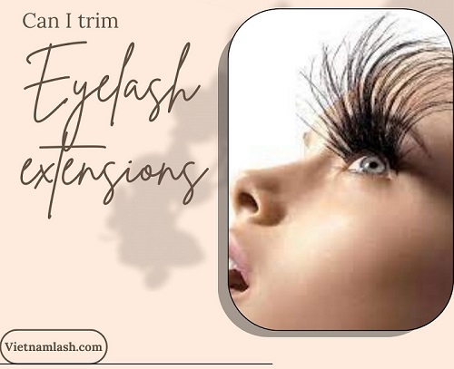 Can I trim eyelash extensions? 