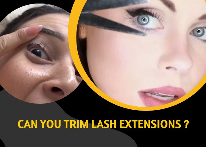 Can you trim lash extensions