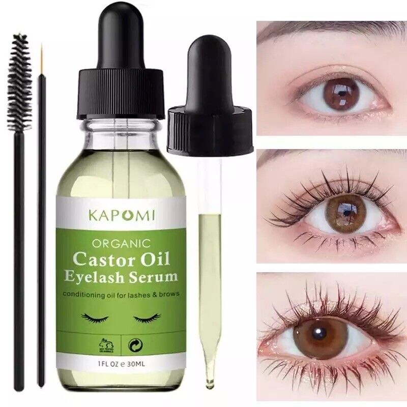 Castor oil helps to promote the health and thickness of eyelashes