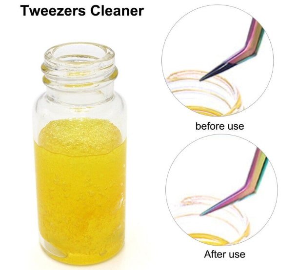 Chemical sterilization to sterilize tweezers for eyelash extensions