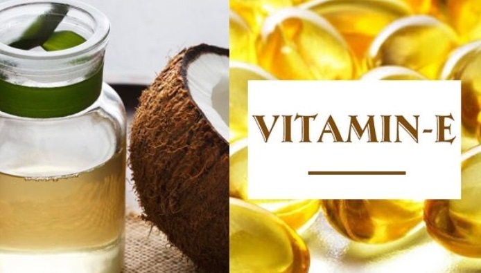 Combine coconut oil with vitamin E for the best effect