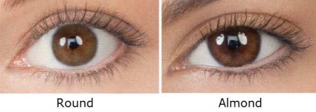 Round eyes normally have creases that you can spot in an easy way