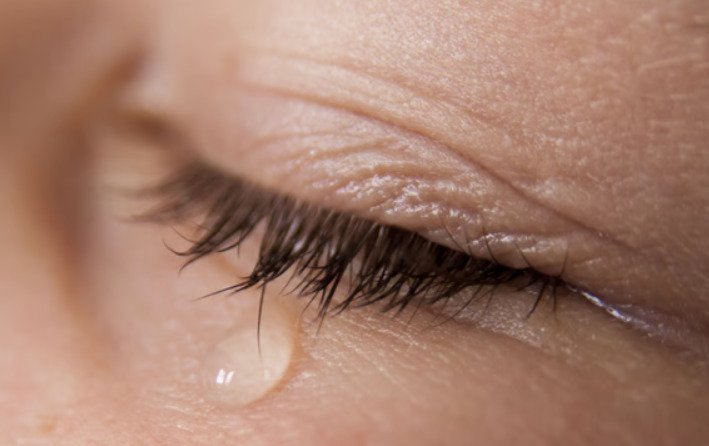 Tears function to cleanse the eyelashes from dirt and debris