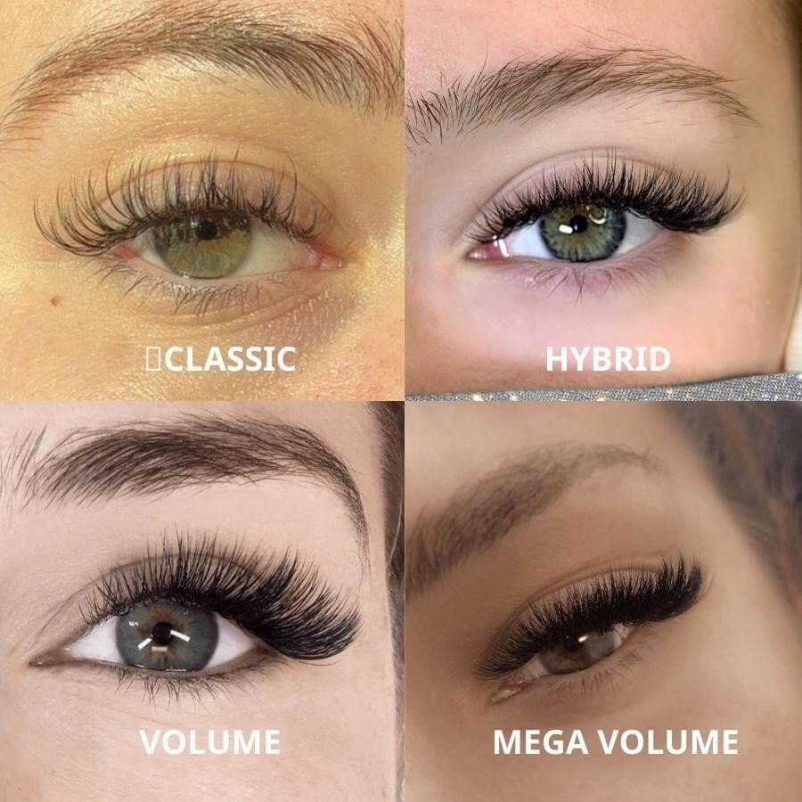 There are four main types of eyelash extensions that you can choose according to your preference