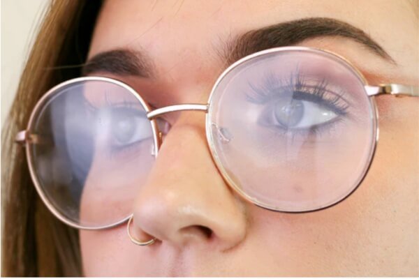 Wearing glasses correctly ensures that your lash extensions do not interfere with or get caught on the lenses