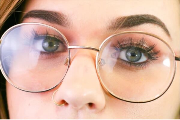 eyelash extensions with glasses