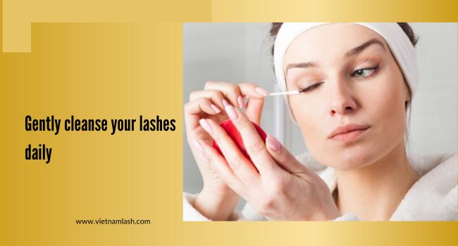 Gentle cleansing and avoid rubbing or pulling on the extensions
