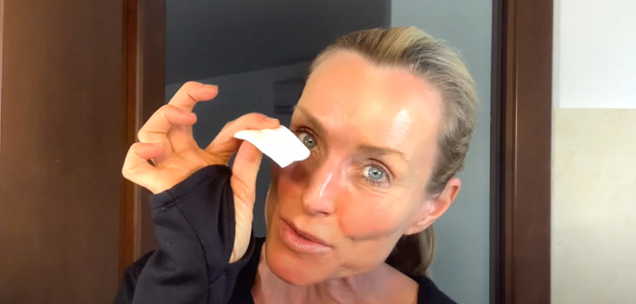 Gently remove the dye from your lashes using a damp cotton pad