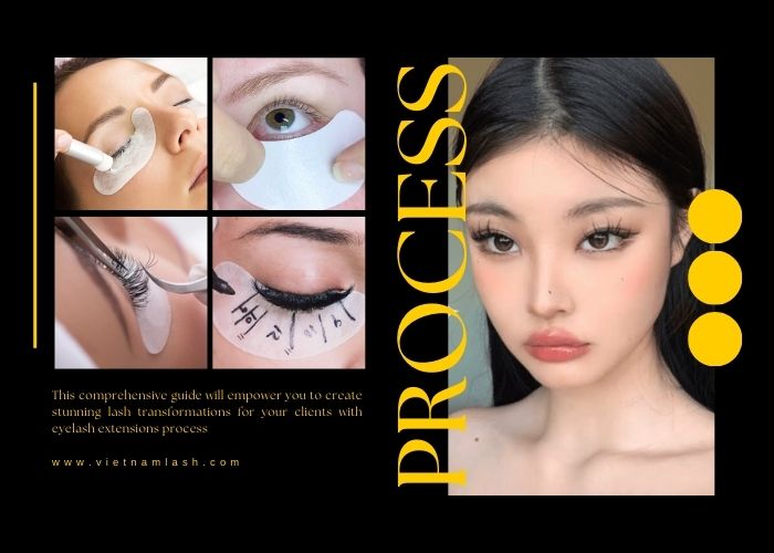 Perfect Eyelash Extensions Process
