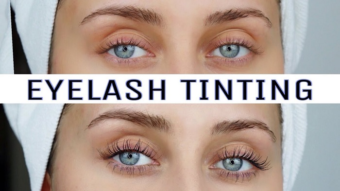 Tint eyelashes at home