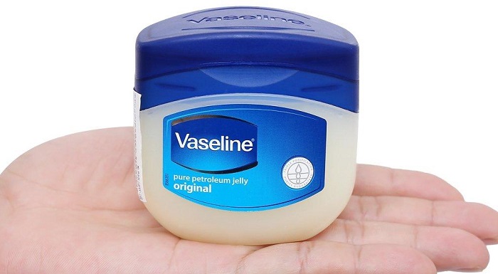 Vaseline is used as a protective barrier around your eyes