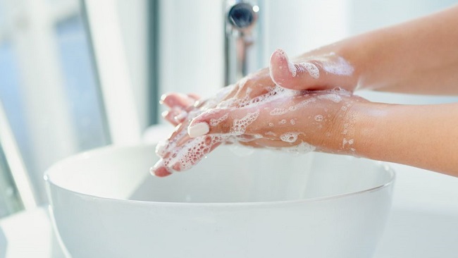 Wash your hands before washing your face to avoid dirt and dust