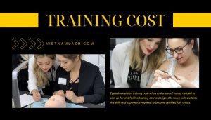 eyelash extension training cost