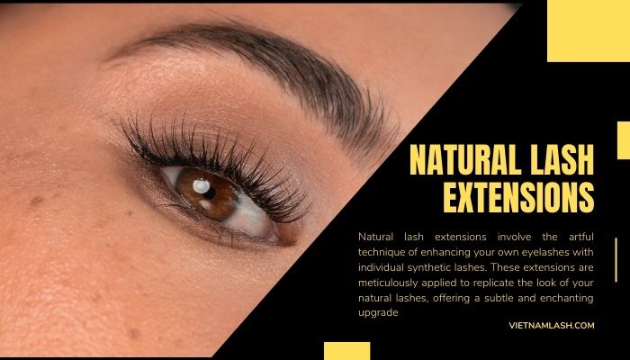 Natural lash extensions