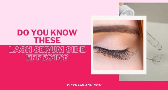 The side effects of lash serum is a common cause of allergies in people's eyes