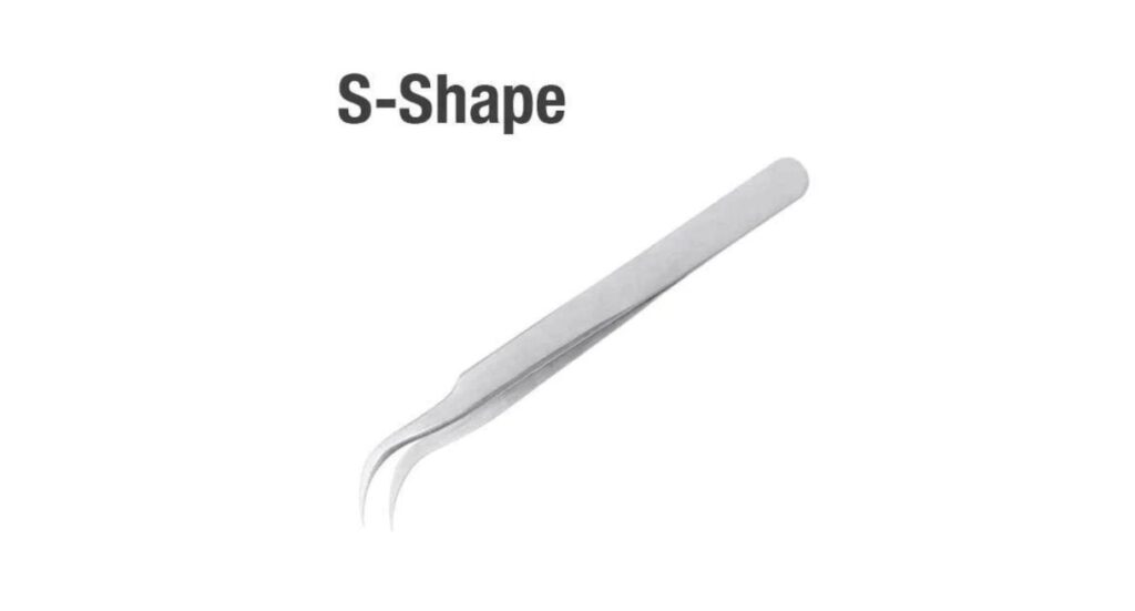 S Shape - Isolation Lash Tweezers