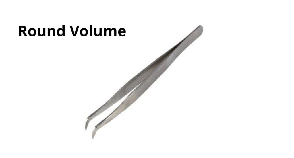 Round Volume Lash Tweezers