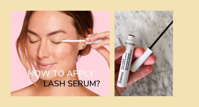 how to apply lash serum