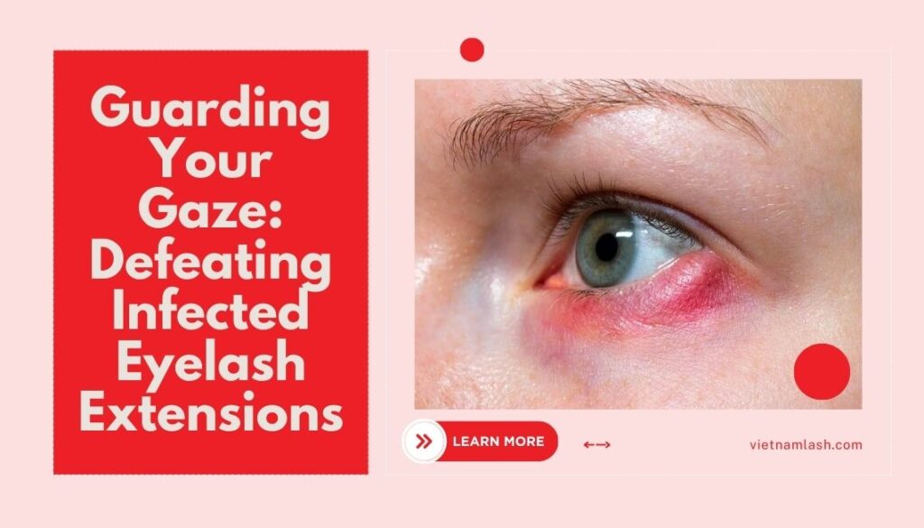 infected eyelash extensions