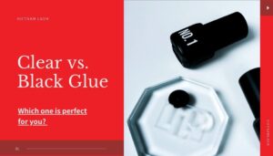 clear or black lash glue