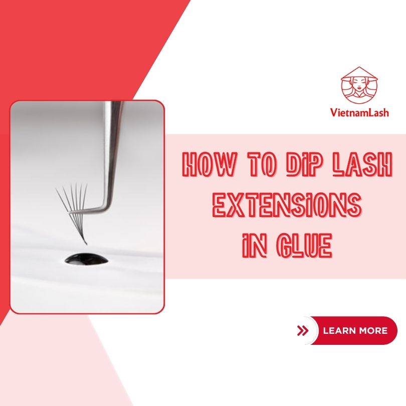 How To Dip Lash Extensions In Glue