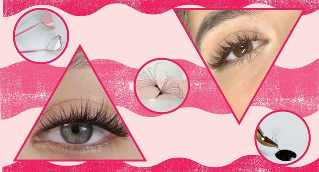 Types of eyelash extensions for deep eyes 