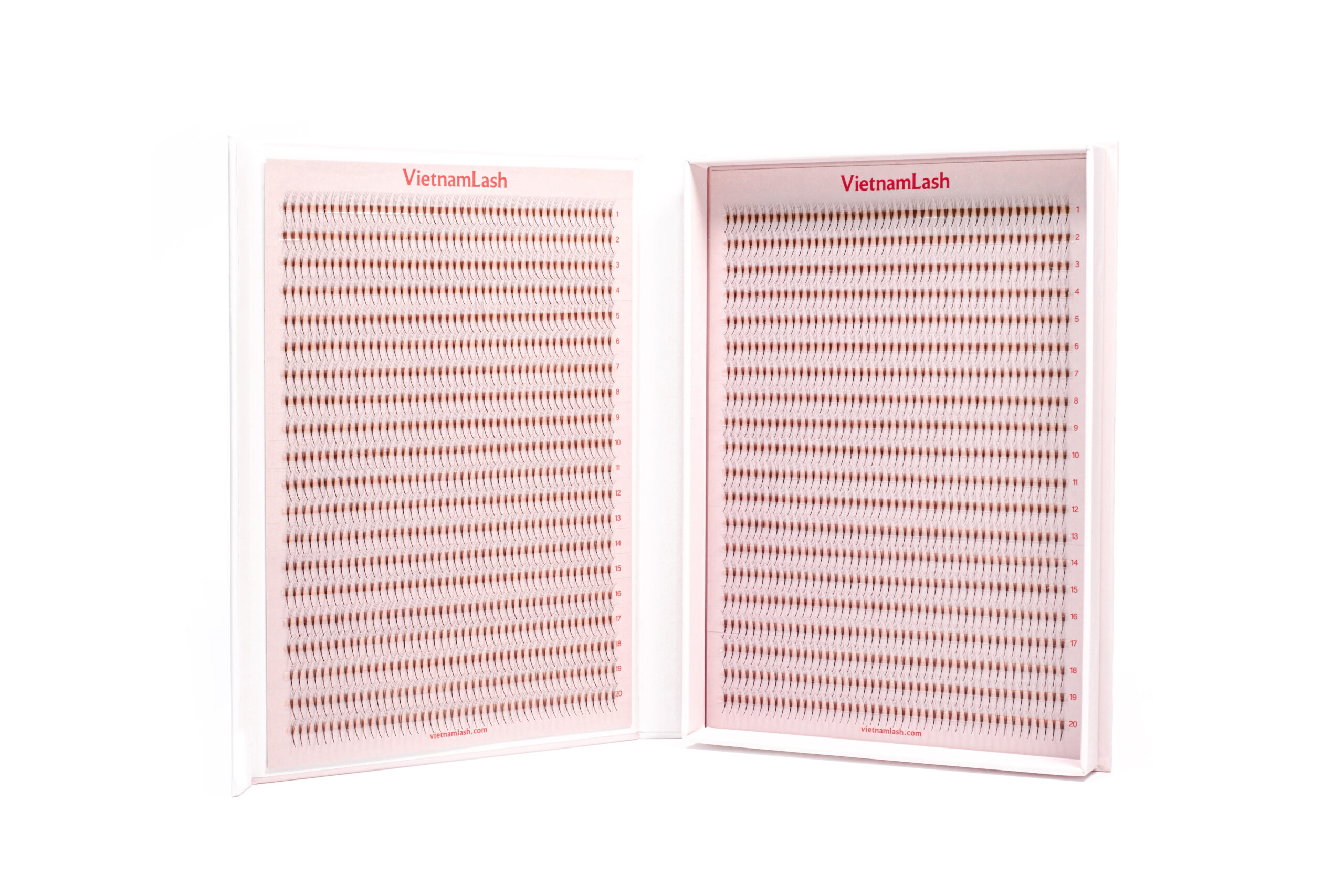 wholesale lash trays with promade fan in XXL size 